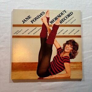 Jane Fonda Workout Record Vinyl LP 2-Disc Set 1982 Vintage 80s Fitness Aerobics